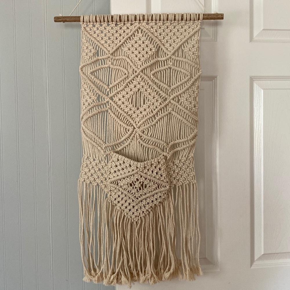 Woven Wall Hanging with Pocket